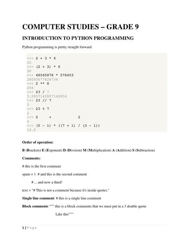 Programme Python Simple 的图像结果