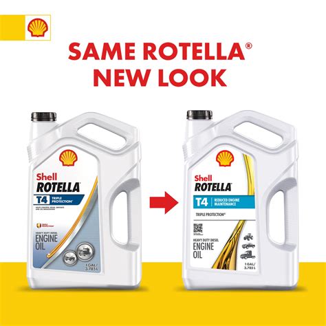 Shell Rotella T4 Triple Protection 15W-40 Diesel Engine Oil, 1 Gallon ...