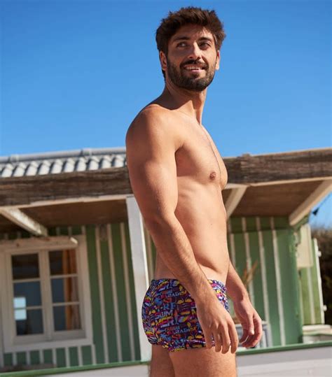 Kiniki Men's Tan Through Swim Trunks (5th India | Ubuy