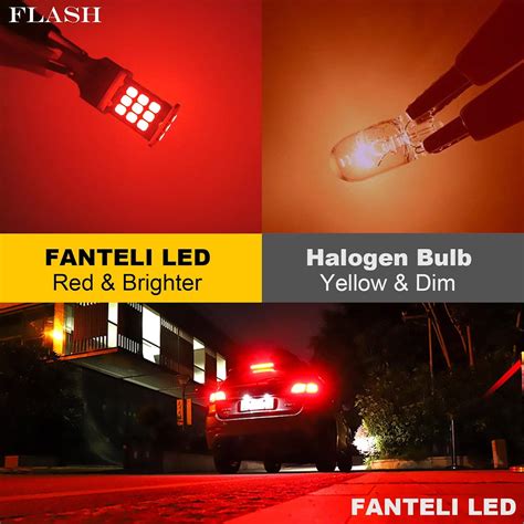 FANTELI 7443 LED Bulb Flashing Brake Lights, 300% Brighter India | Ubuy
