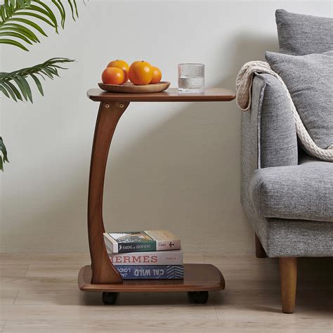 C Side Table, C Table with Wheels, TV Tray Table, Couch Table That ...