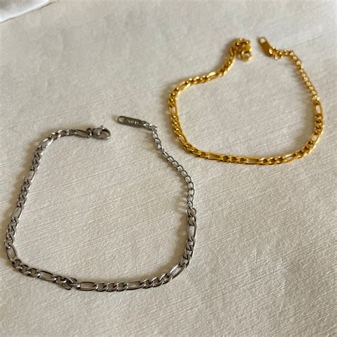 Couple bracelet set - linked chain – Kera Jewels