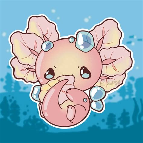 Axolotl Fan Art Cute at Virgie Foreman blog
