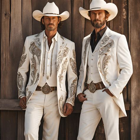 Men 2pc Ivory Embroidery Suit (NS-79) – Bespoke Point