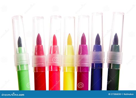Multicolored Felt Tip Pens stock photo. Image of pencils - 27386830