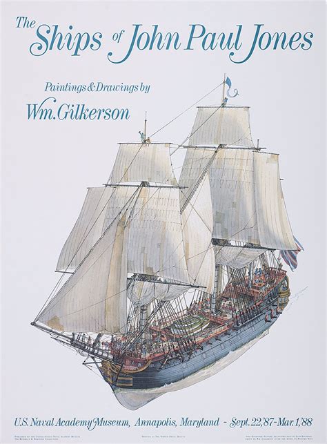 The Ships of John Paul Jones, Signed by Artist. - Etsy