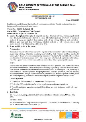 ME F320 Engineering Optimization Course Handout Part II - Jan 2025 ...