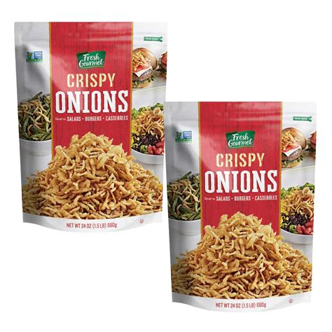 Fresh Gourmet Crispy Onions -Low Carb Non-GMO Crunchy Vegetable Snacks ...