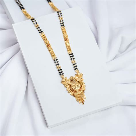 24K Gold Plated Classic Chain Mangalsutra – SAI HANDA BANGLES
