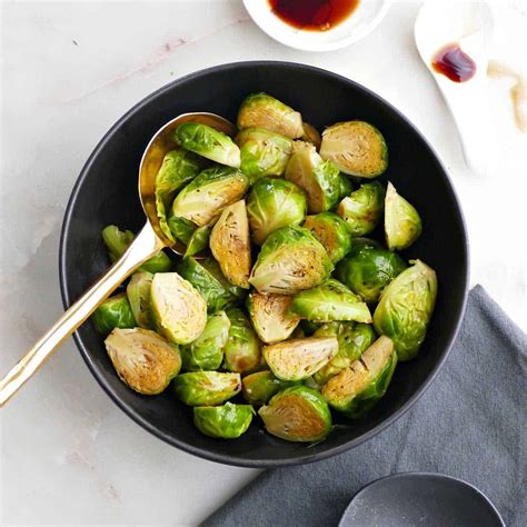 Candied Brussels Sprouts with Maple Syrup - It's a Veg World After All®