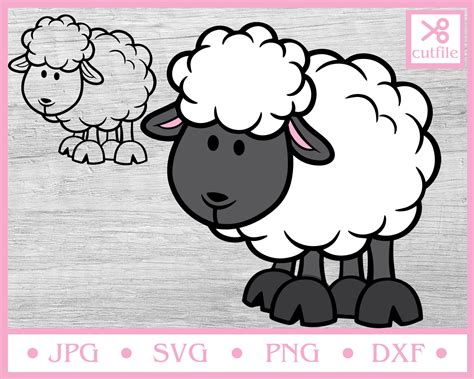 Sheep Outline Clip Art