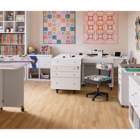 Arrow Furniture Sewing Cabinet, KANGAROO & JOEY-White with FREE ...