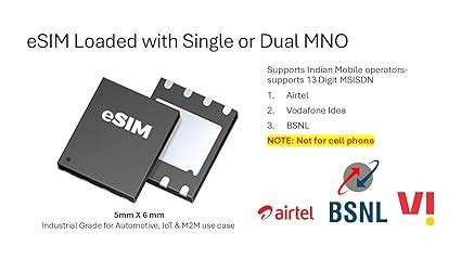 eSIM - MFF2 - Single and Multi Operator solderable SIM Card : Amazon.in ...