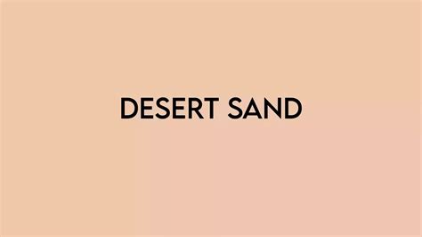 Desert Sand Color: Everything You Need to Know - Printiverse