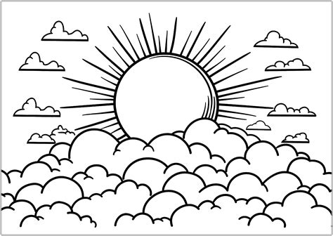 Cloud Printable Coloring Pages [2025]
