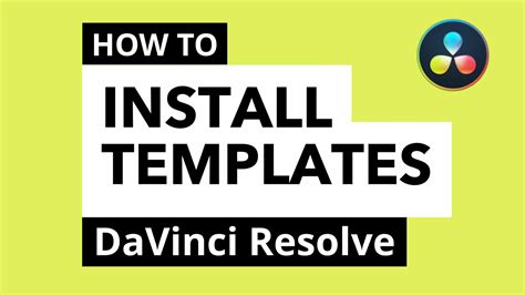 How to install motion graphic templates in DaVinci Resolve - Allavio
