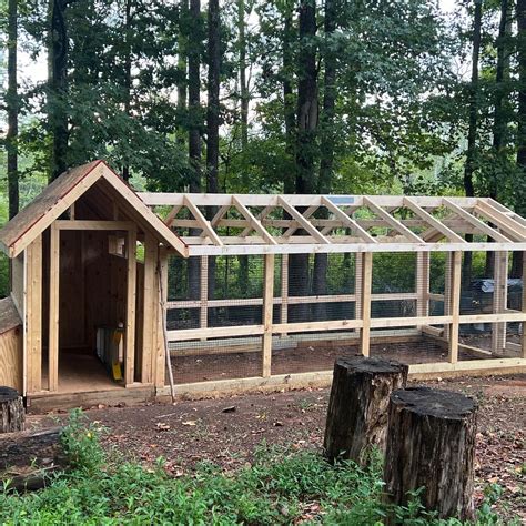 Chicken coop run enclosure building plans walk in secure backyard ...