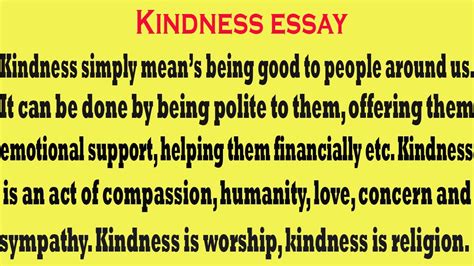kindness par english me nibandh|Paragraph on Kindness|kindness article ...