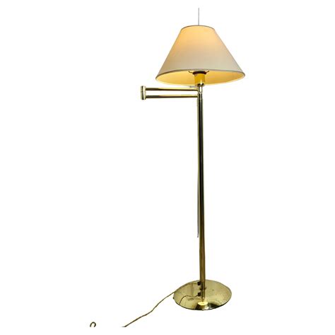 French Art Deco Adjustable Swing Arm Floor Lamp, Reading Lamp For Sale ...