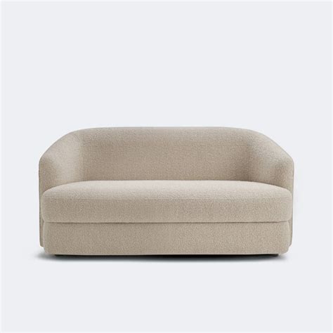 ElegantEnsemble Ash Grey Boucle 2 Seater Sofa – Nestroots