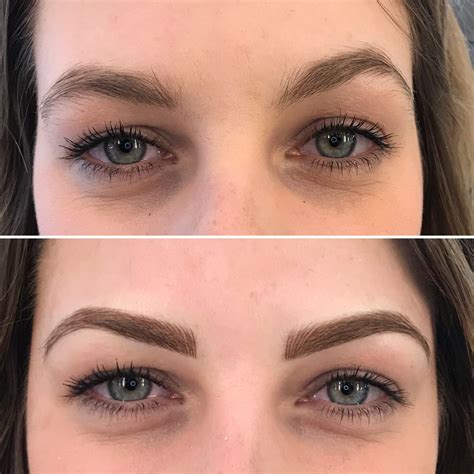 A beautiful example of how Microblading and correct uneven shapes and frame the face! Look at ...