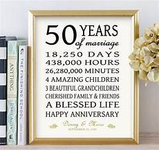50 Year Wedding Anniversary Gift by 50th Anniversary Gift For Parents Golden 50 Years Wedding 50 Year Wedding Anniversary Gift
