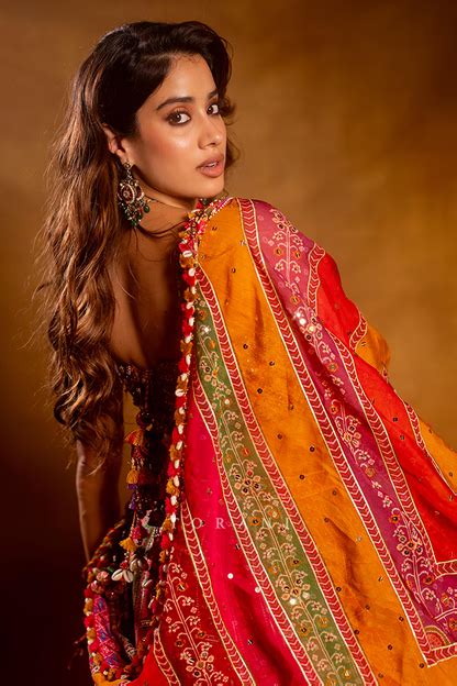 Janhvi Kapoor in our Custom Rangili Dhruvi Drashti Lehenga Set – Torani ...