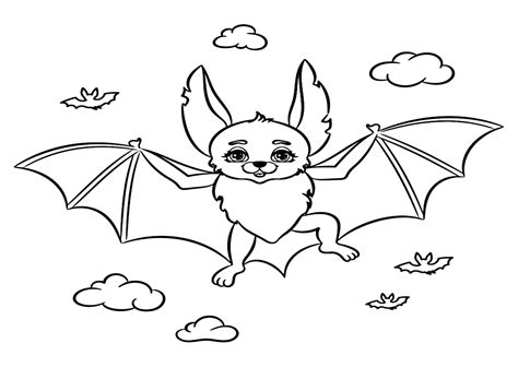 Halloween Coloring Pages Bats