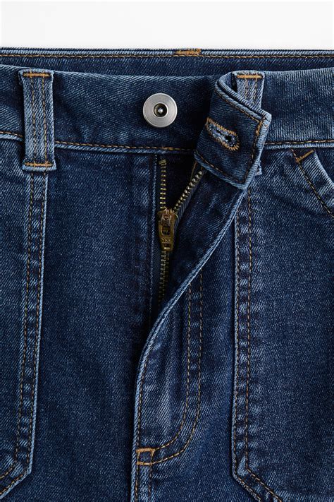 Flared High Jeans - Dark denim blue - Ladies | H&M IN