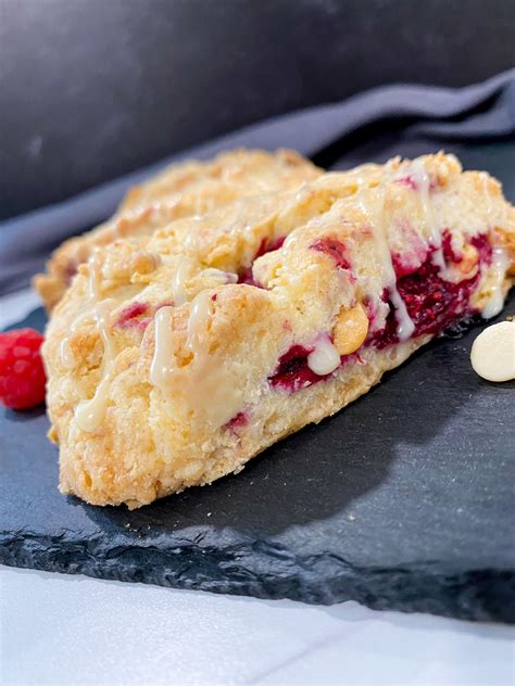 Gluten Free White Chocolate Raspberry Scones