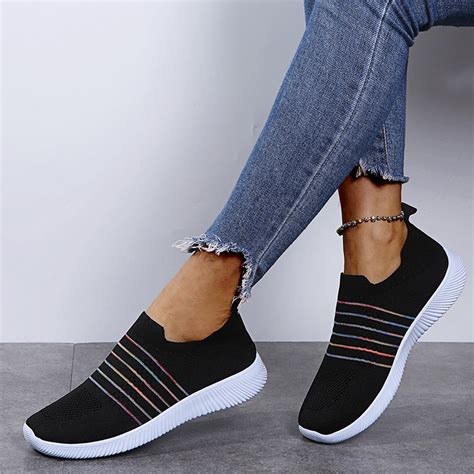 Aayomet Womens Work Shoes Business Casual Women's Slip Shoes Mesh ...