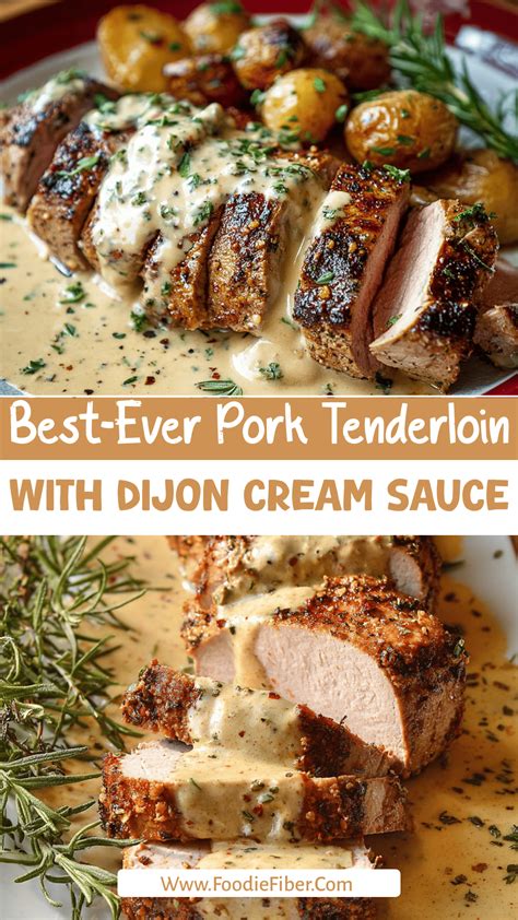 Best Pork Tenderloin With Creamy Dijon Sauce | Pork loin recipes, Baked ...