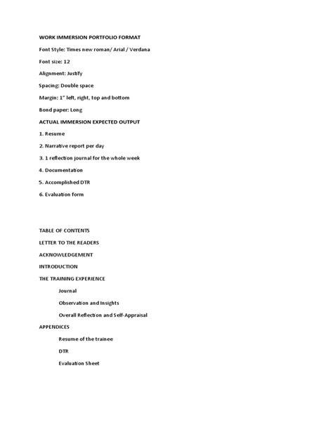 Work Immersion Portfolio Example 的图像结果