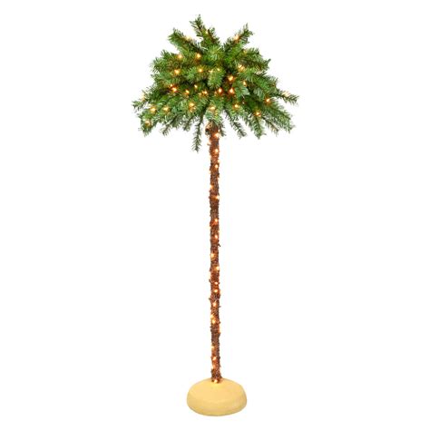 Buy Puleo International 6 Foot Pre-Lit Artificial Palm Tree with 150 UL ...
