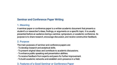 Seminar & Conference Paper Writing Guide: Key Features & Tips - Studocu