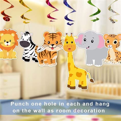 Zoo Animals Cutouts Safari Jungle Cut-Outs for Baby Shower Birthday ...