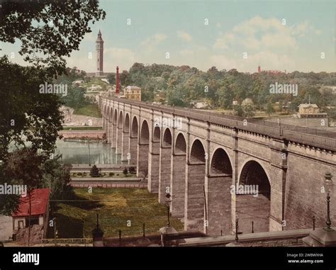 High Bridge, New York City 1900 Stock Photo - Alamy