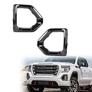 munirater 2-Pack Front Fog Light Cover Black Driver & Passenger Side ...