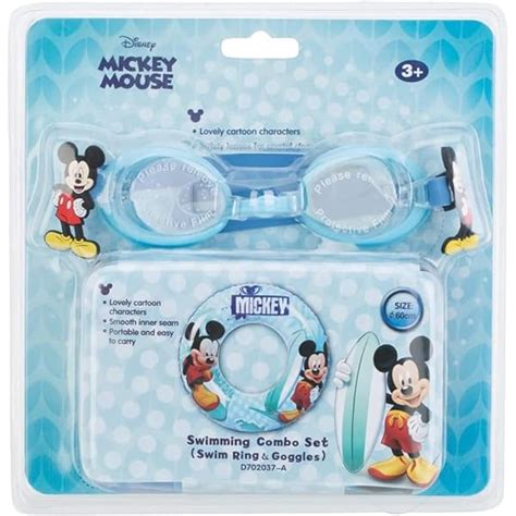 DISNEY MICKEY SWIMMING RING & GOGGLES SET | Sameo