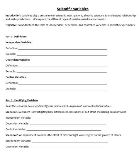 Image result for Types of Scientific Variables