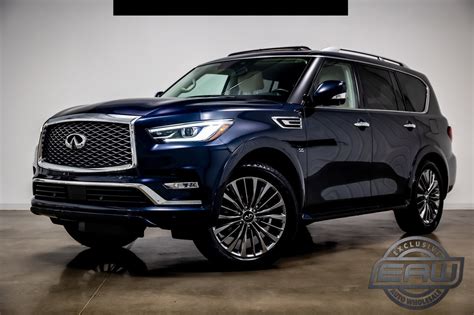 2019 Infiniti Qx80 Luxe 37041 Miles Hermosa Blue Sport Utility Premium Unleaded - Used Infiniti ...