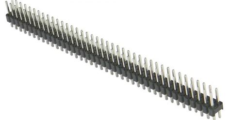 2x40 Pin, 2.54mm Pitch, Pin Header - Dual row Male Header - 10 mm Buy ...