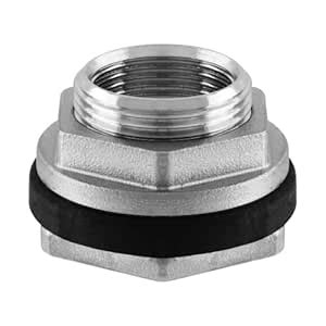 Litoexpe 1" NPT Female Thread Bulkhead Water Tank Fitting with Rubber ...