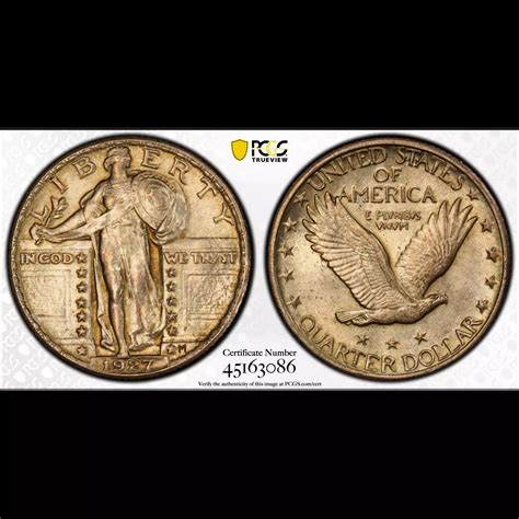 1927 Quarter Dollars Standing Liberty Quarter PCGS MS-62 - Hertel's ...