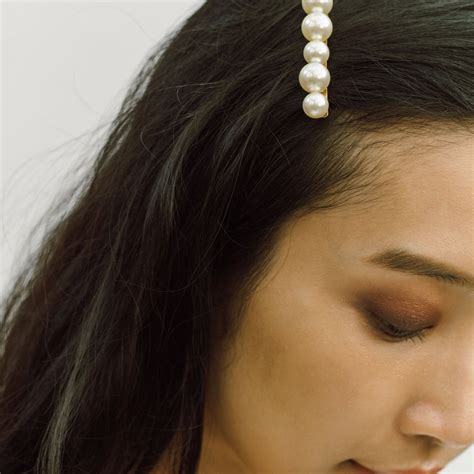 Gretel Pearl Barrette -- Gold – Jennifer Behr LLC