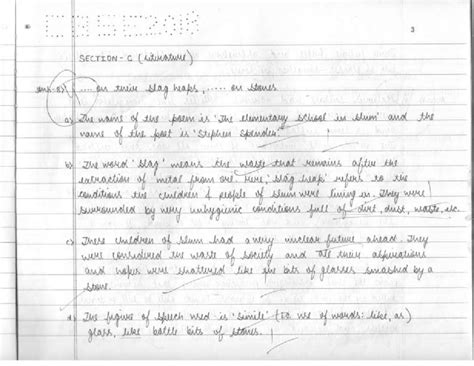 301 English CORE-1 - Nic - 3 SECTION c (situature) on thin slag heaps ...