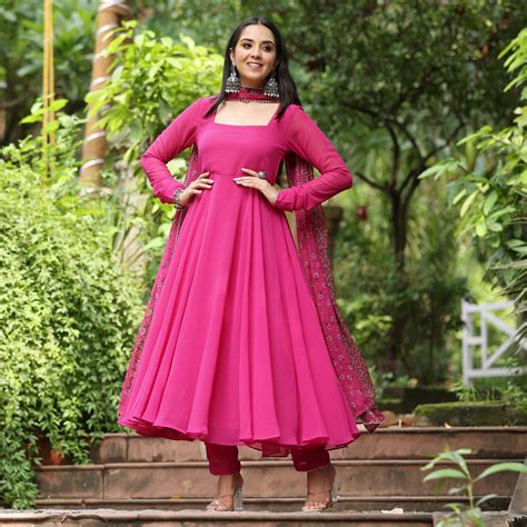 Navari Pink Georgette Set – Kameez.co