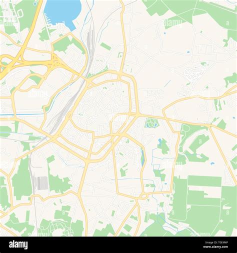 Printable map of Mons , Belgium with main and secondary roads and larger railways. This map is ...