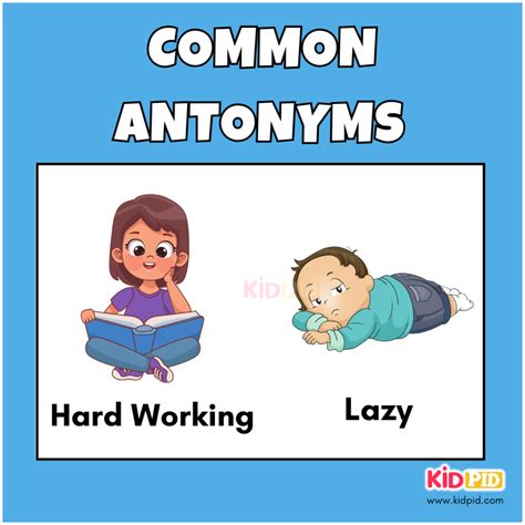 Common Antonyms - Kidpid