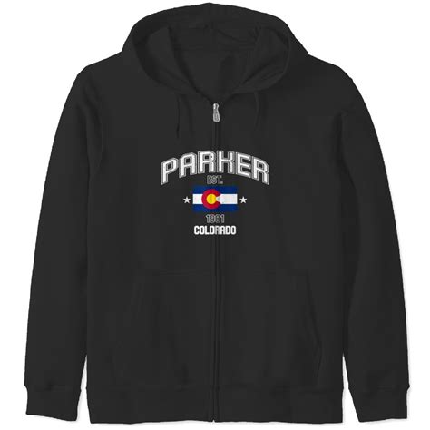 Vintage Parker Colorado Co Sports Athletic Gifts Trend Zip Hoodies sold ...